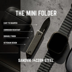 Mini Folder - Stonewashed Titanium