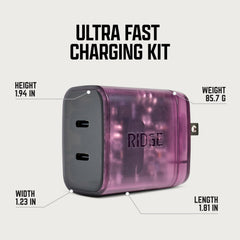 Wall Charger Set - 45W - Atomic Purple