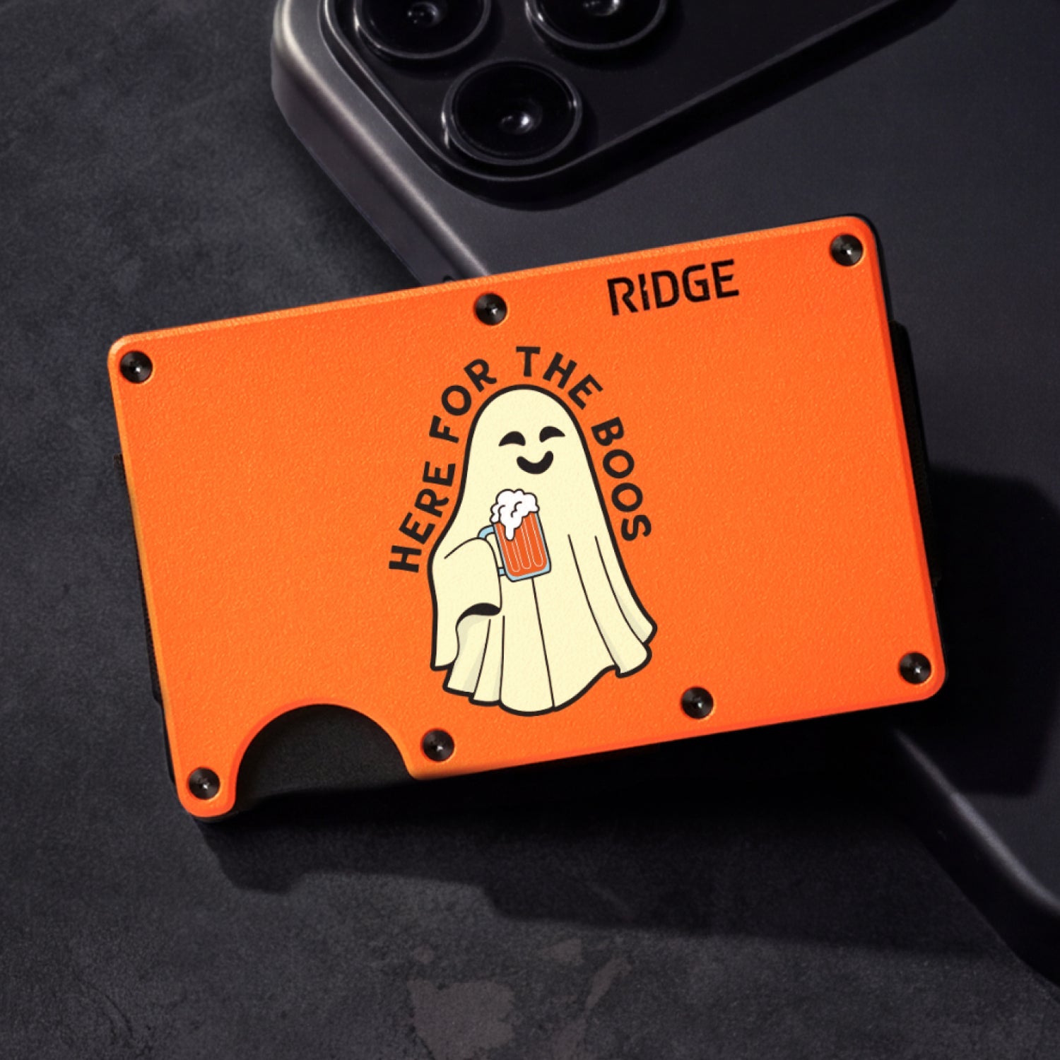 Ridge Wallet - Haunted Hops - Basecamp Orange