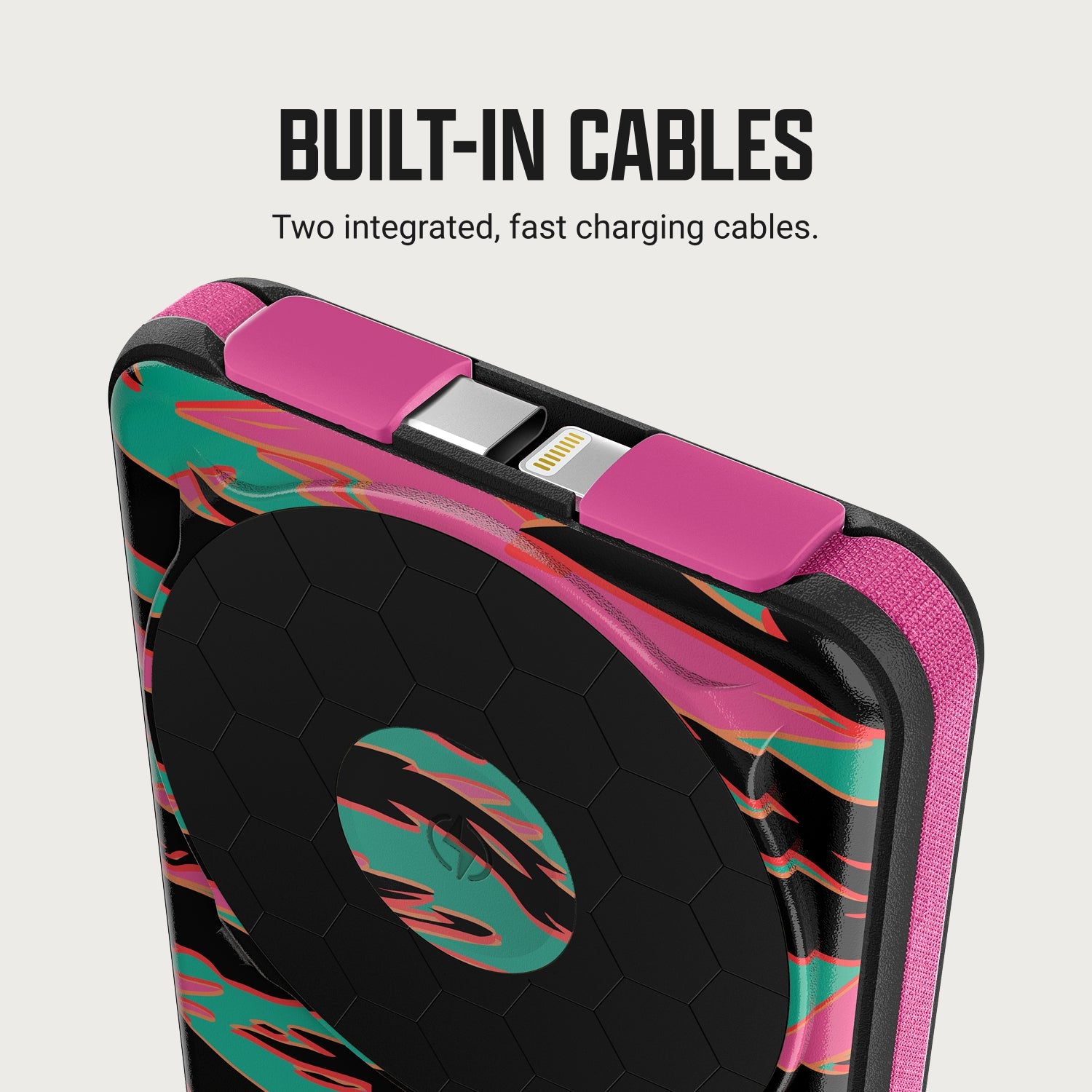 Ridge Power Bank - 10k mAh - Neon Tiger