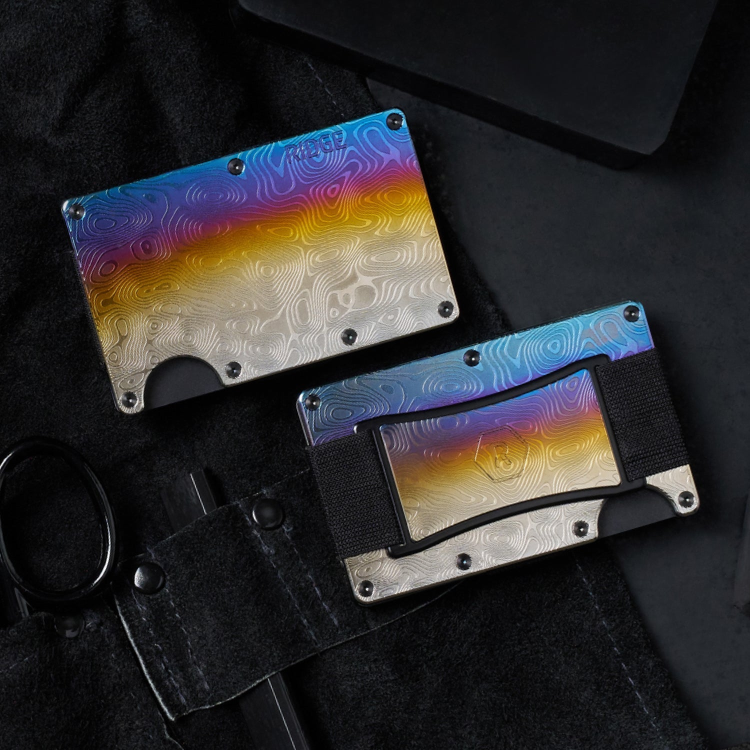 Ridge Wallet - Burnt Damascus