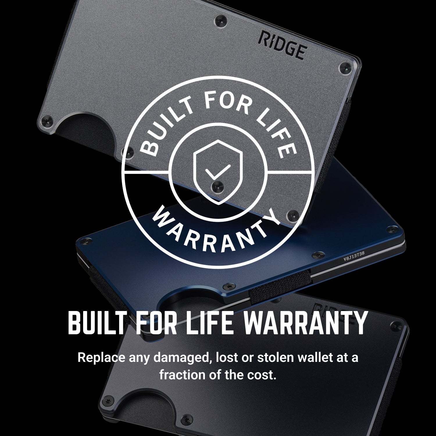 Ridge Wallet - Black Titanium - Summit