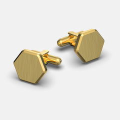 Tie Bar & Cufflinks Kit - 24K Gold
