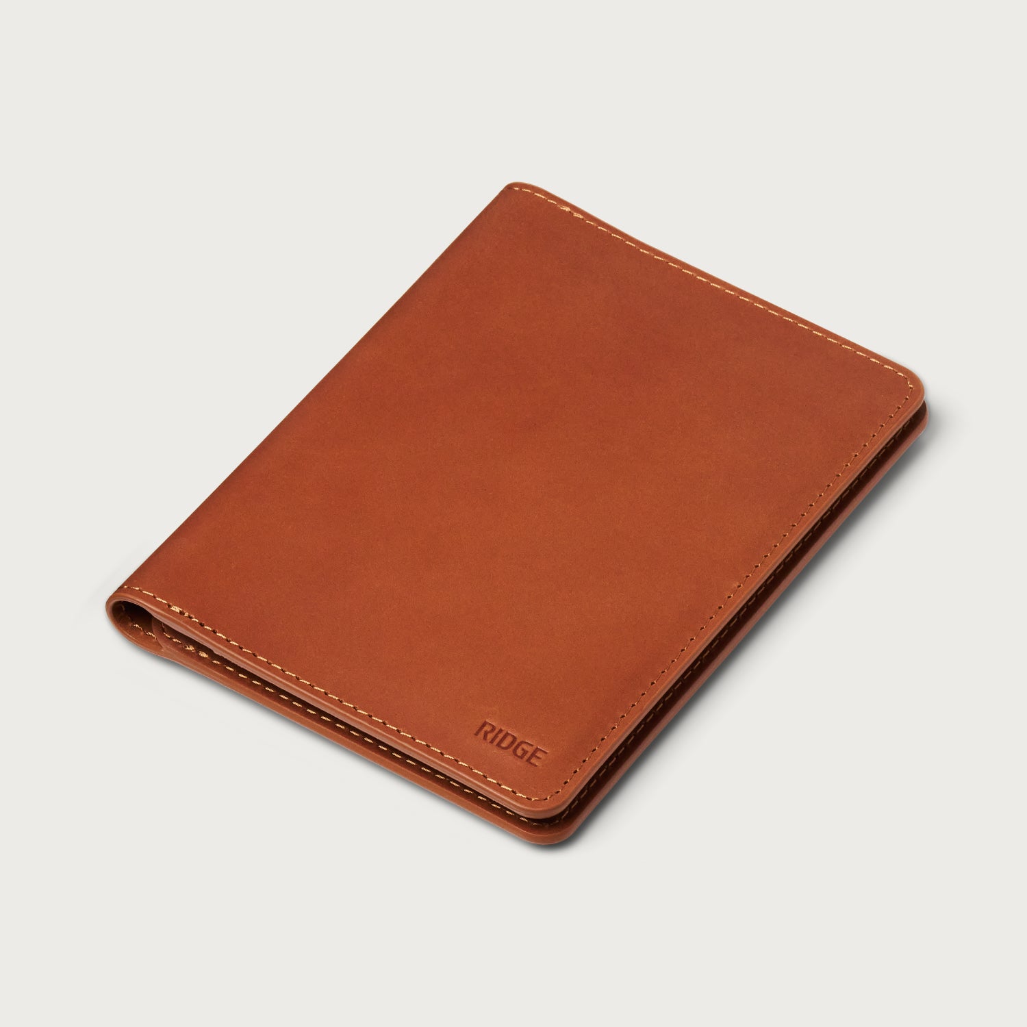 Passport Wallet - Tobacco Brown Leather