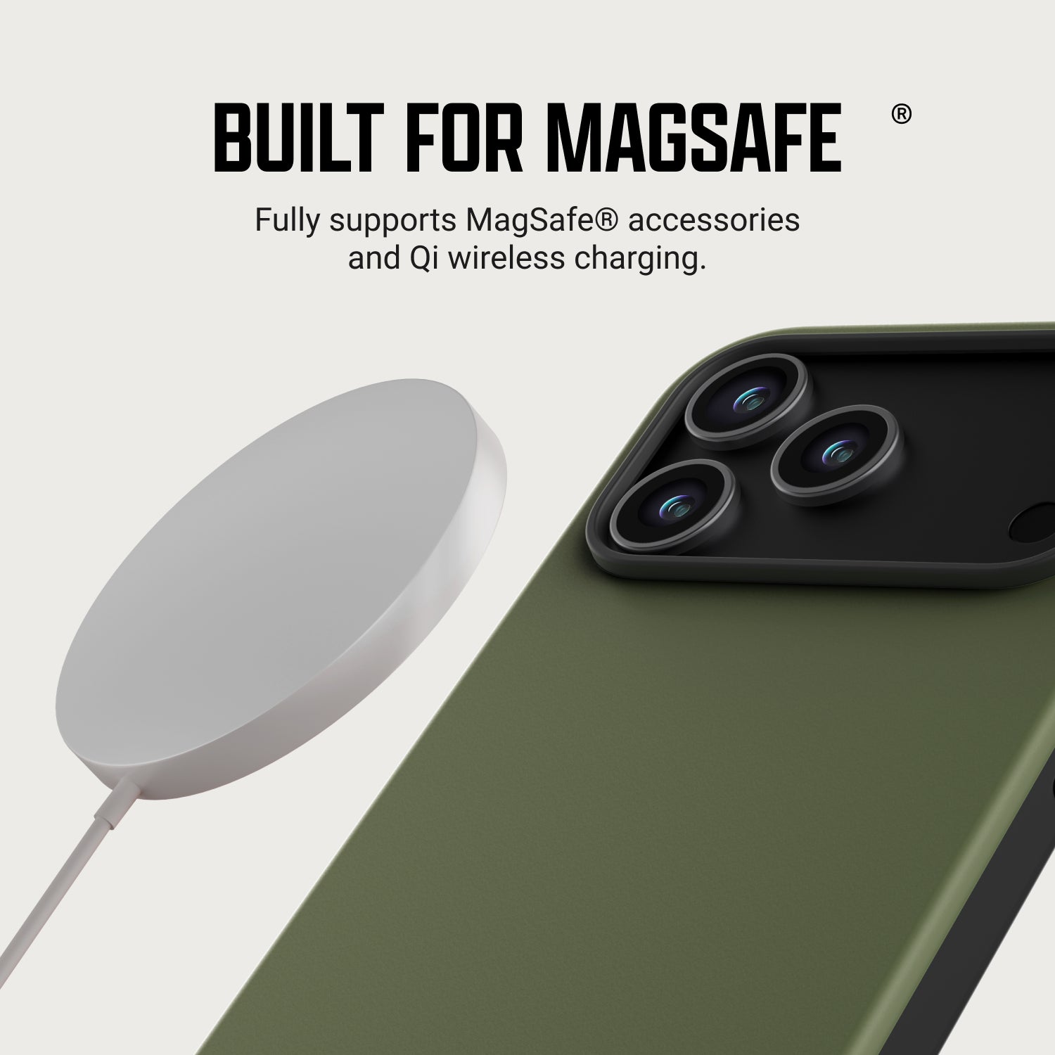 Everyday Charging Kit - iPhone 18 Pro Max - Matte Olive