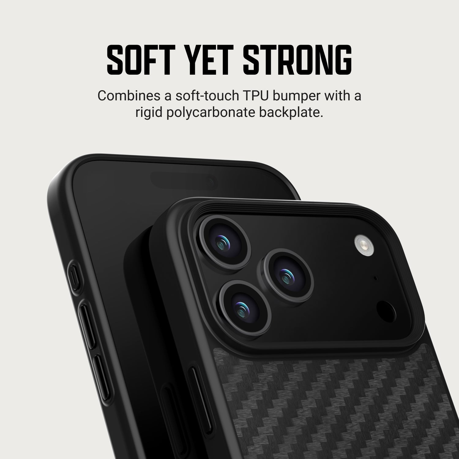 Ridge Phone Case - iPhone Duo - Carbon