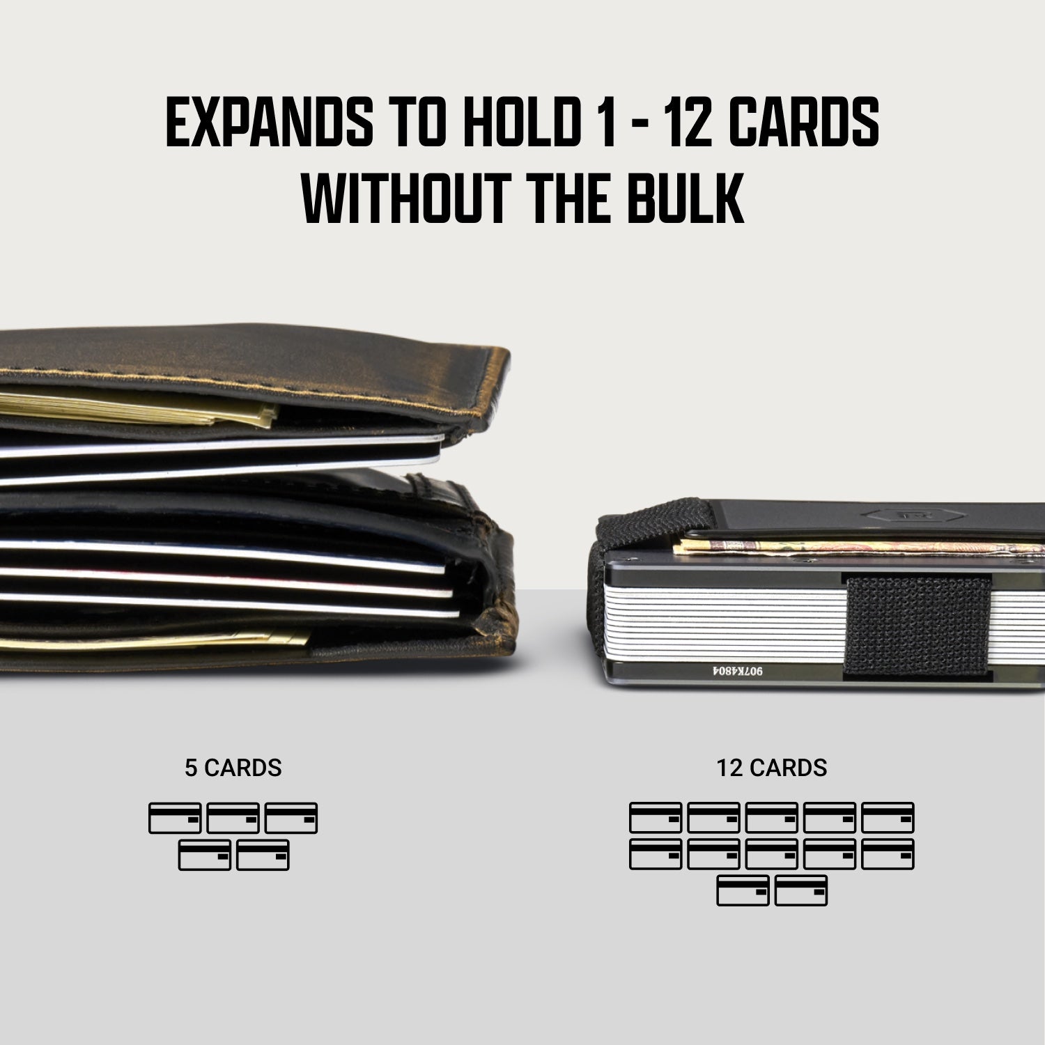 Ridge Wallet for MagSafe + Power Bank - Matte Black