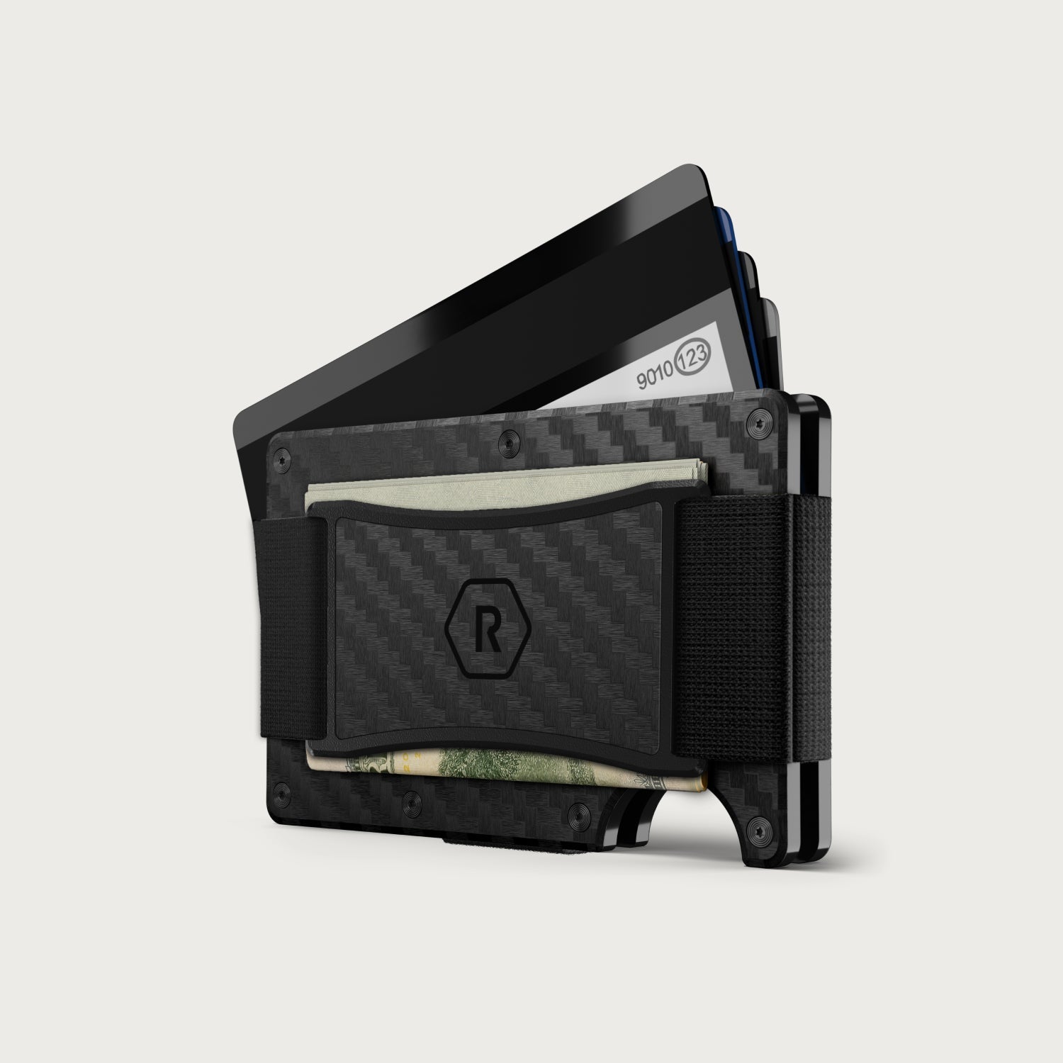 Ridge Wallet + Power Bank - Carbon Fiber 3K + Matte Black