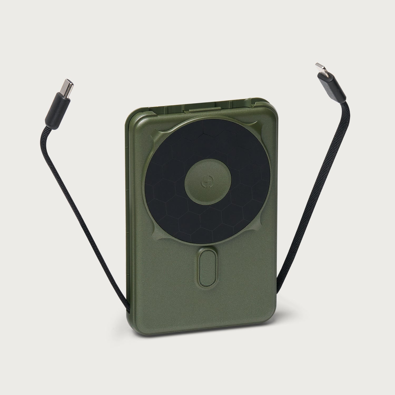 Ridge Wallet + Power Bank - Matte Olive