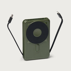 Ridge Wallet + Power Bank - Matte Olive